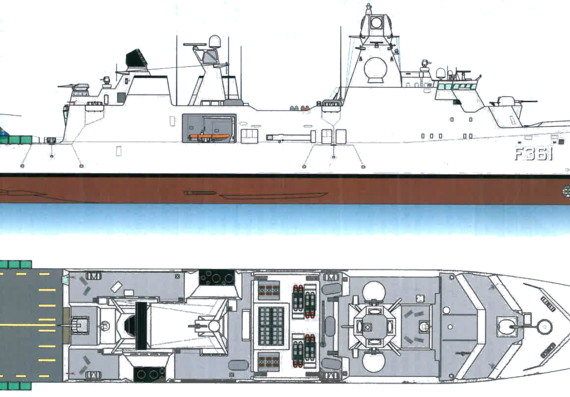 Корабль HMDS Iver Huitfeldt F361 [Frigate] - чертежи, габариты, рисунки